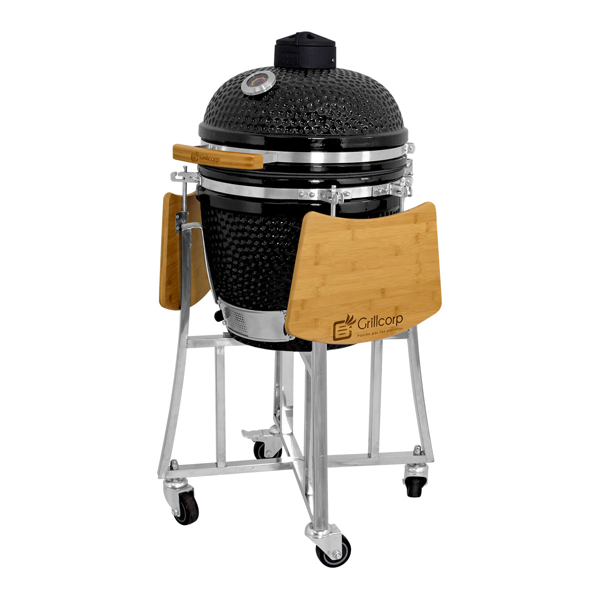 Kamado Clásico 18" + Divide and conquer 2 niveles + Rotagrill