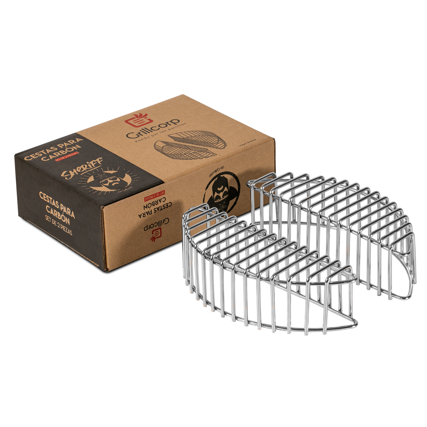 Cesta para carbón de parrilla Sheriff