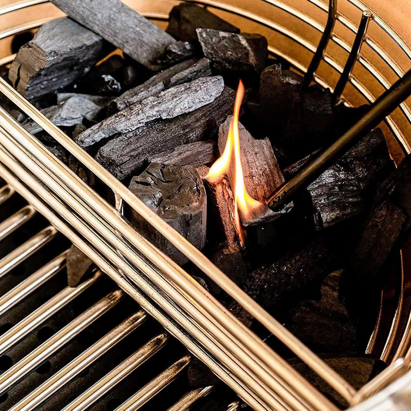 Cesta para carbón para kamado 22"