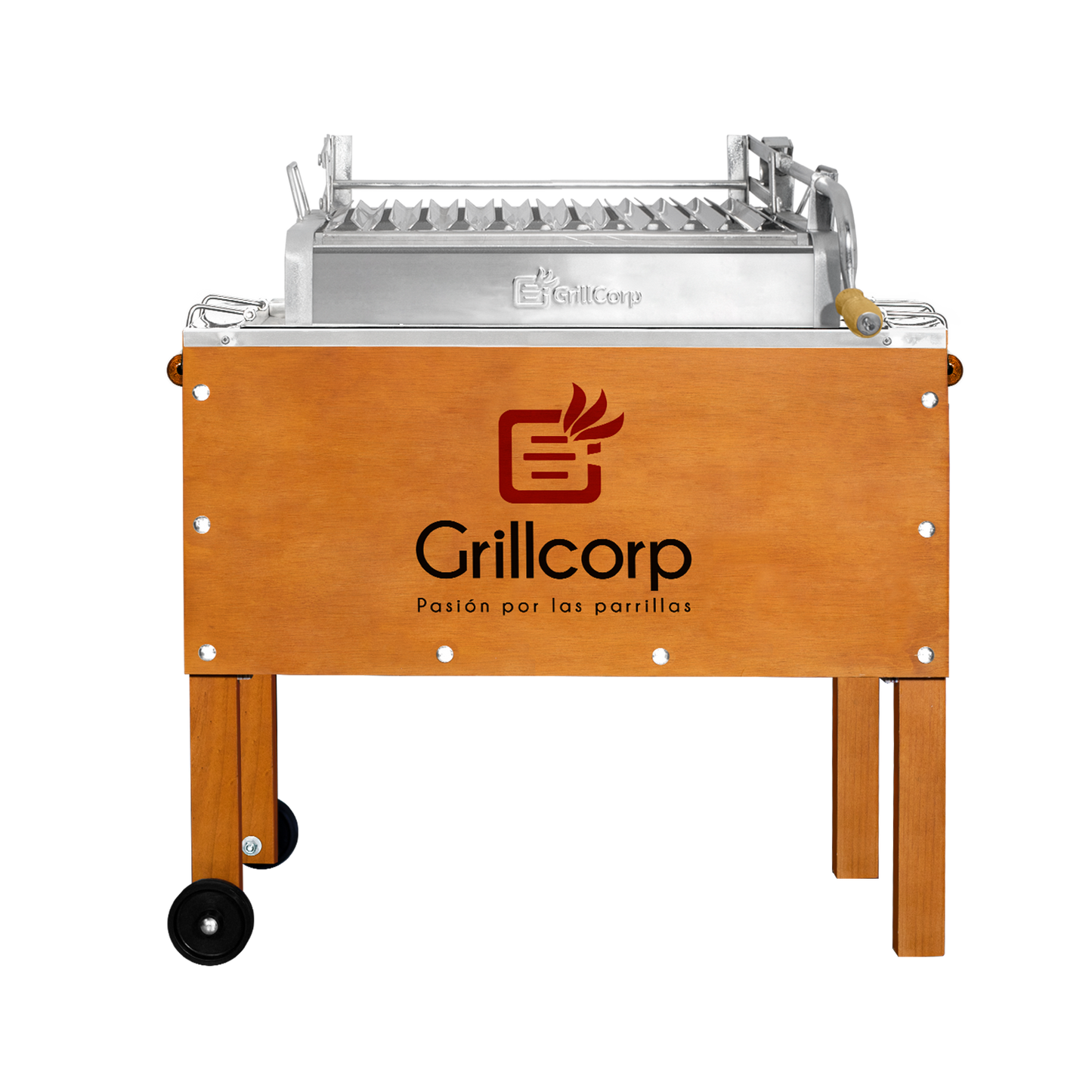 Caja China Junior Caoba Premium con Parrilla de Levante Galvanizada