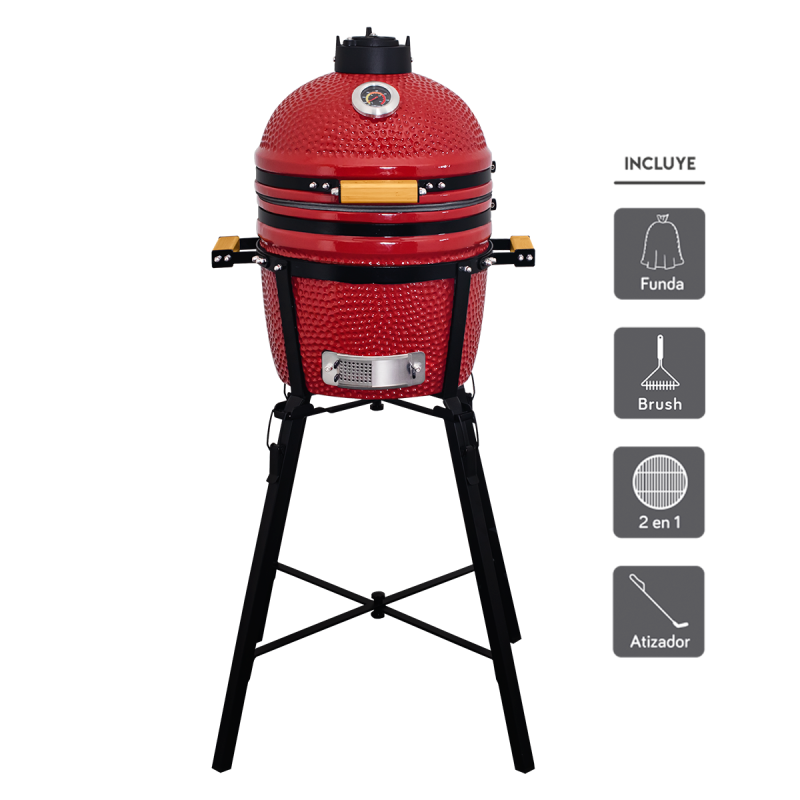 Kamado Clásico 15" + Divide and conquer de 2 niveles