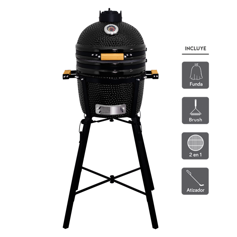 Kamado Clásico 15" + Divide and conquer de 2 niveles
