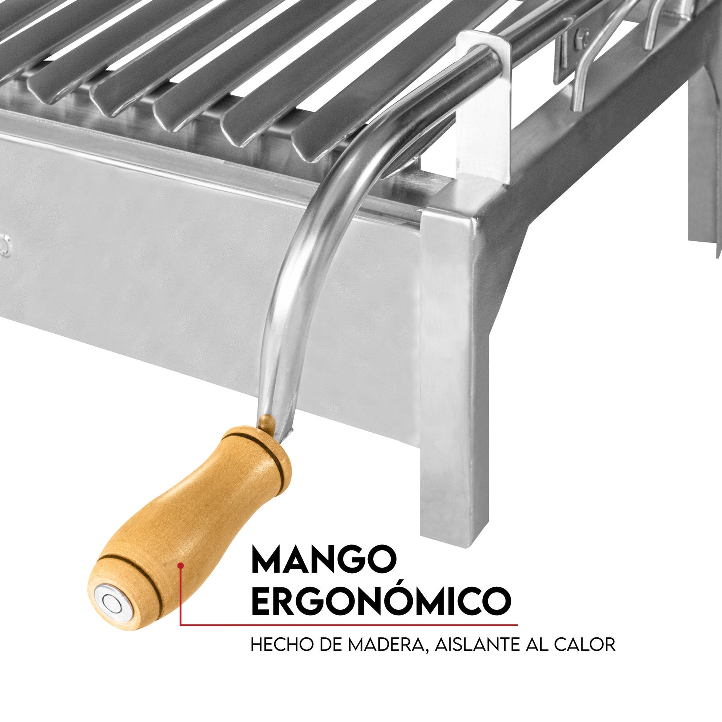 Parrilla con sistema de levante Inoxidable