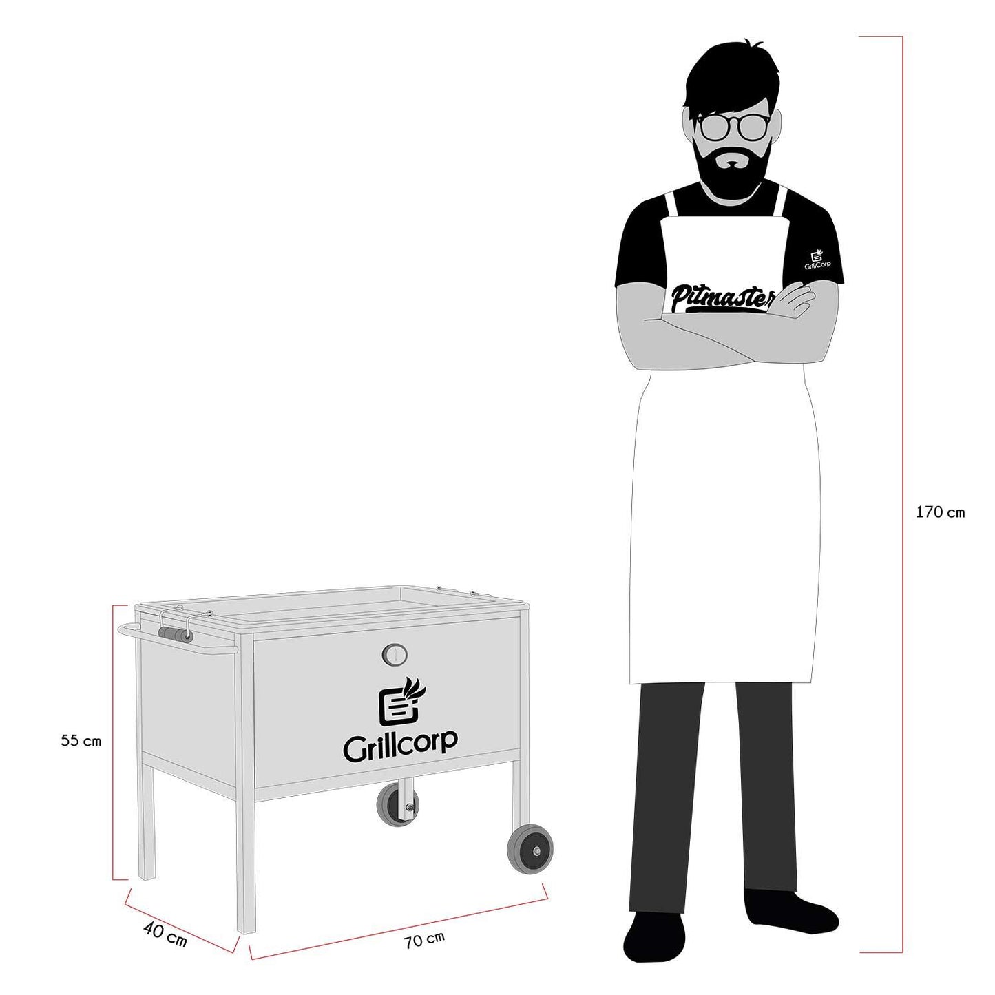 Caja China Mediana de Acero Inoxidable