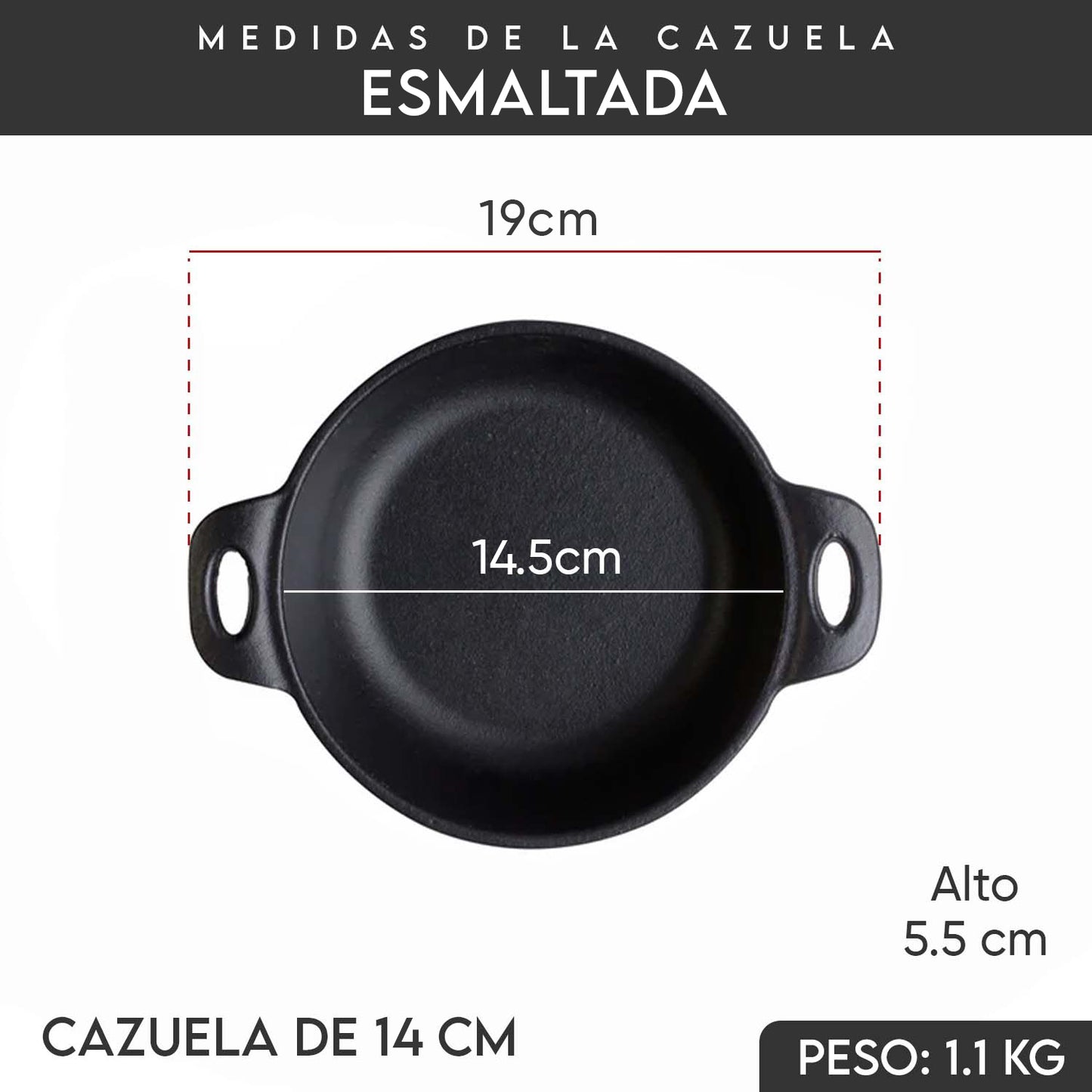 Cazuela de Hierro Fundido N° 14 - Victoria