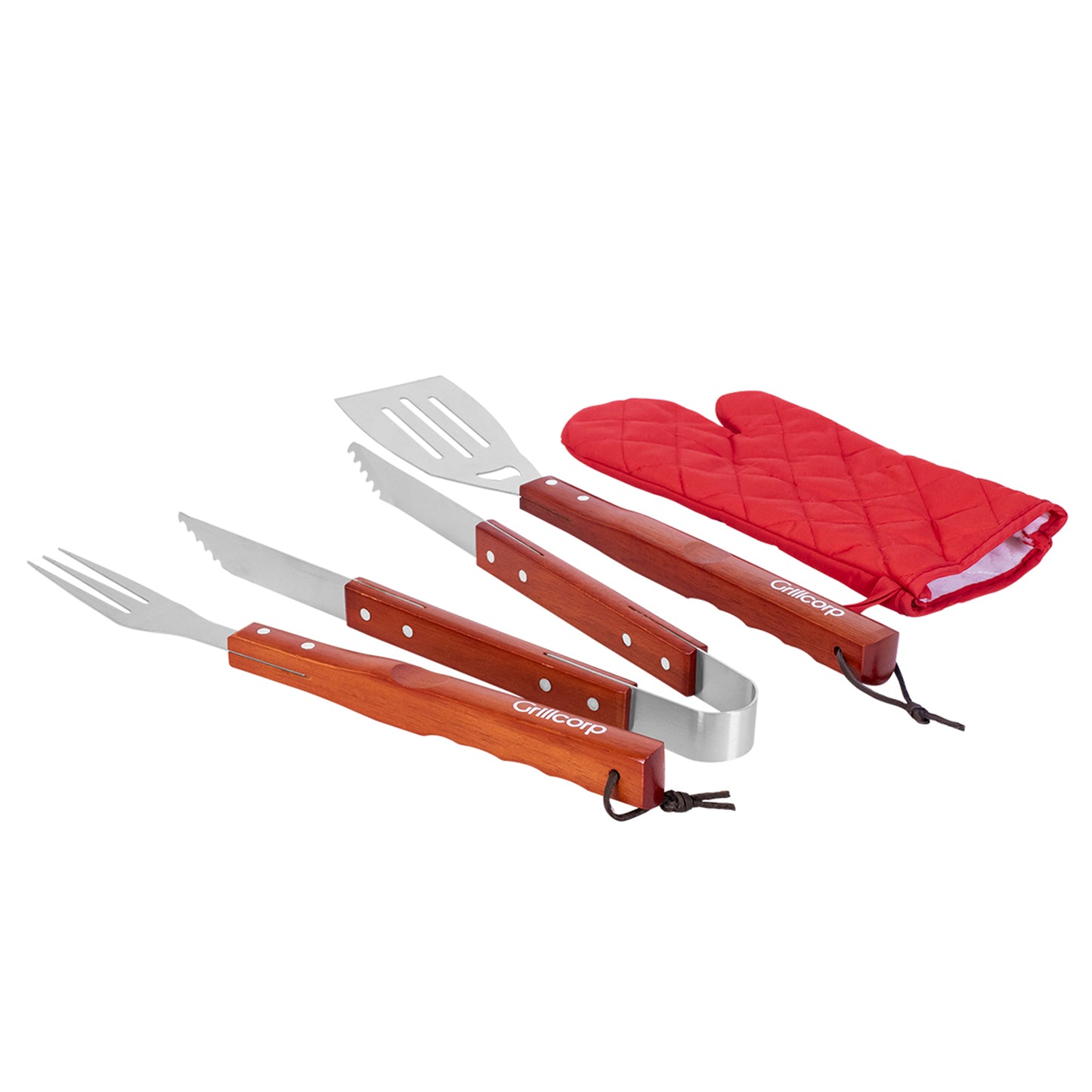Set profesional de utensilios parrilleros de 5 piezas