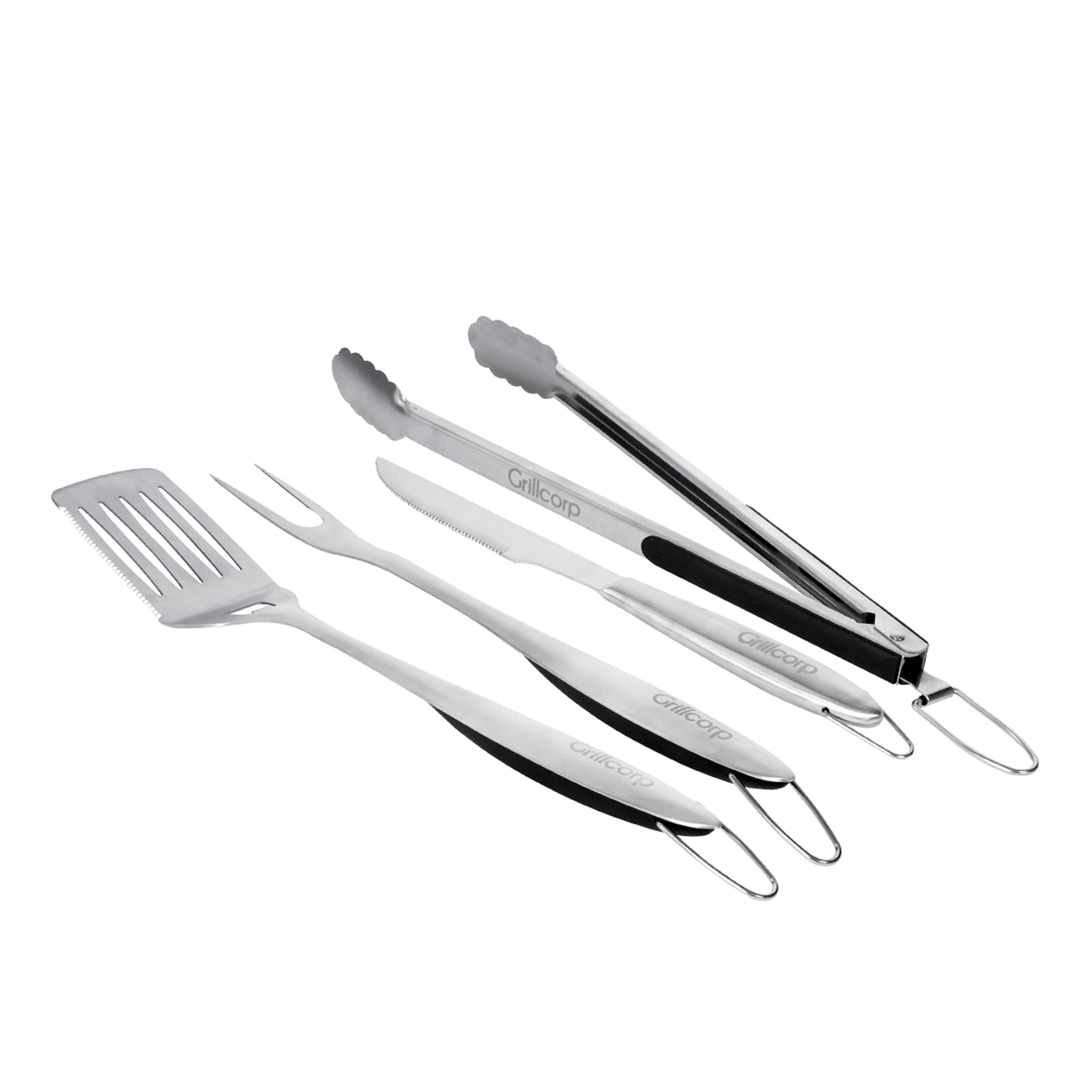 Set de utensilios parrilleros inoxidables