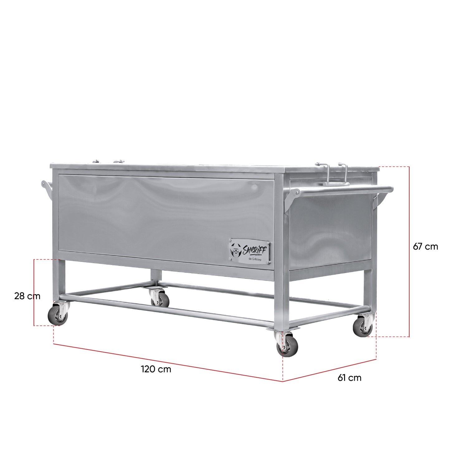 Caja China Extra Grande Inoxidable