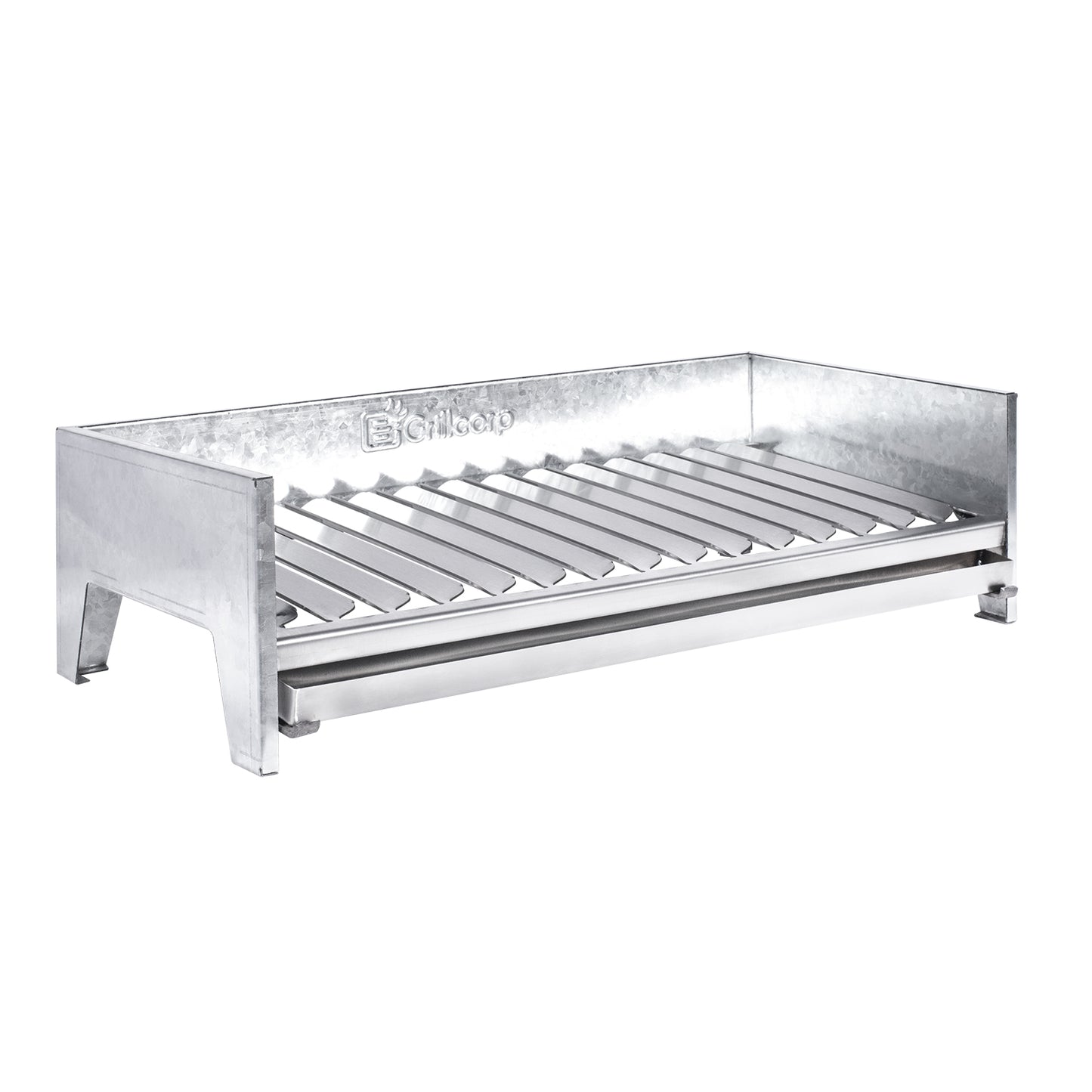 Caja China Mediana Black Inoxidable con Parrilla de Ángulos