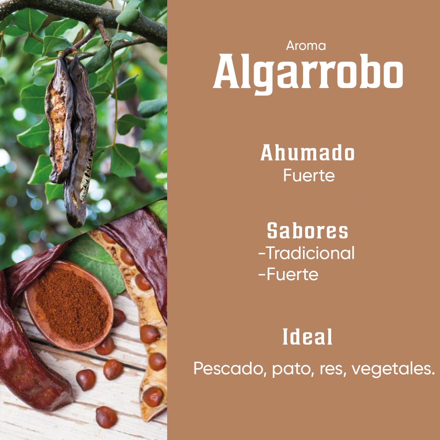 Pack de Chunks de Algarrobo, Pecana y Manzano de 1.5kg