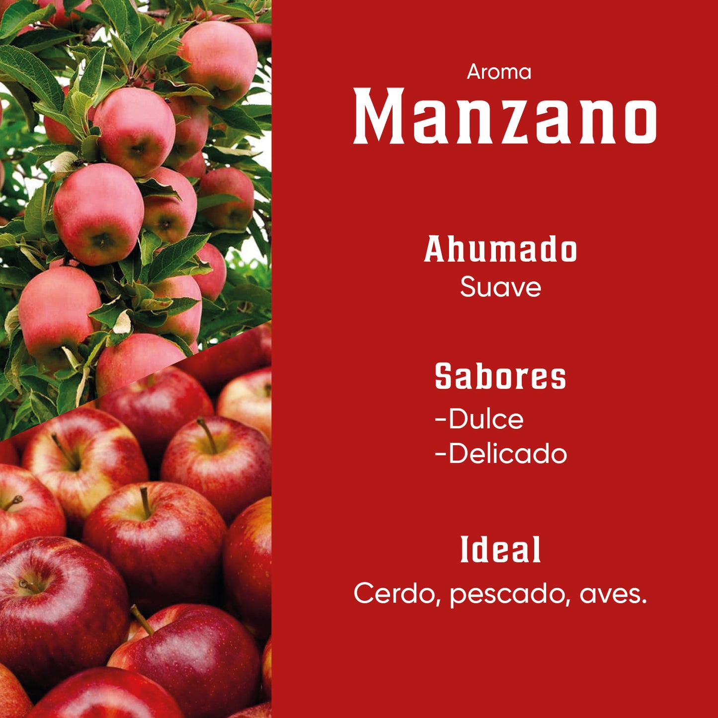 Pack de Chunks de Algarrobo, Pecana y Manzano de 1.5kg