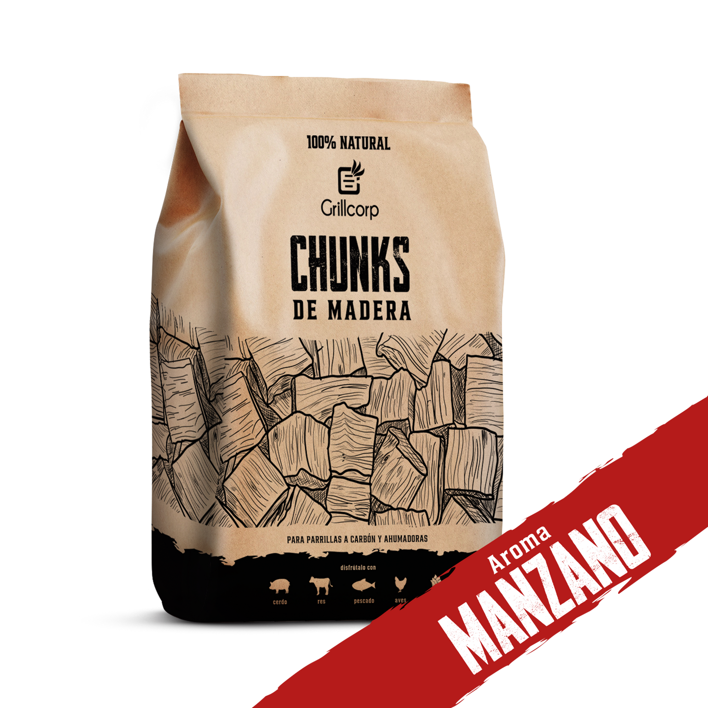Chunks de Madera para Ahumar de 1.5kg