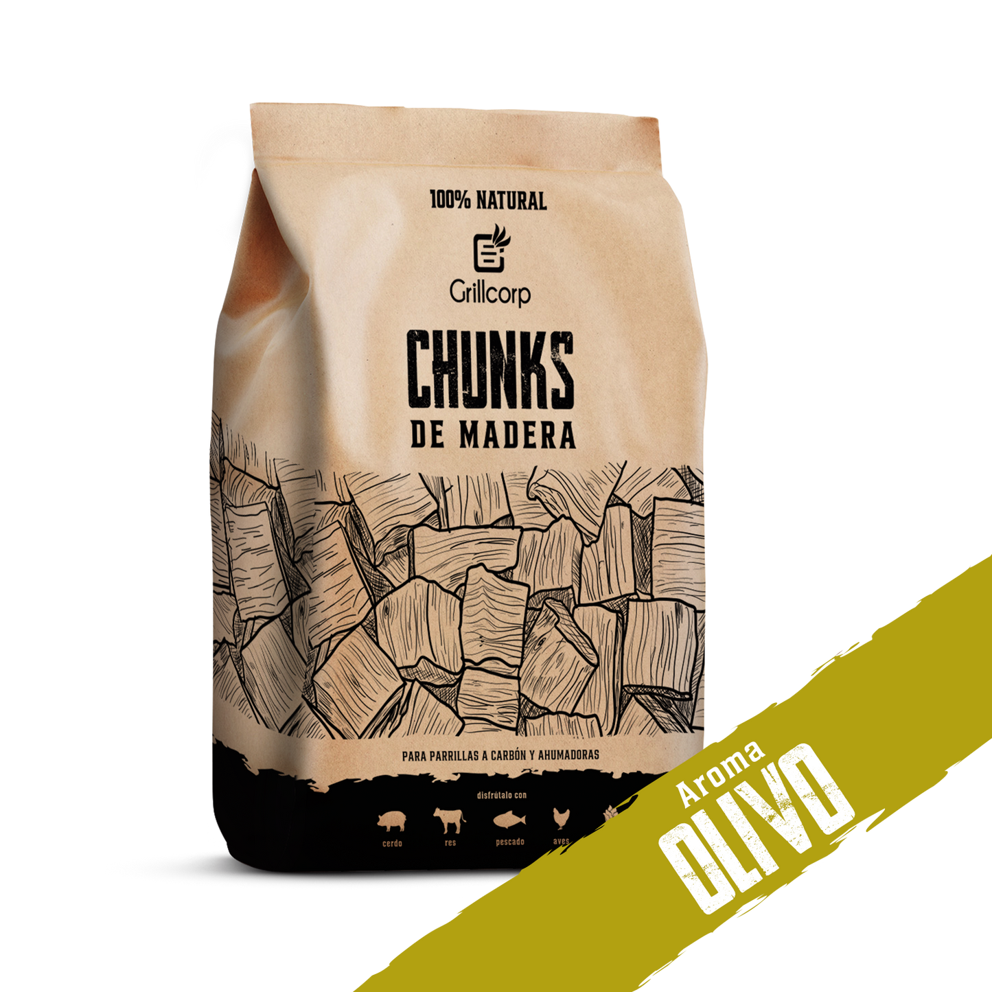 Chunks de Madera para Ahumar de 1.5kg