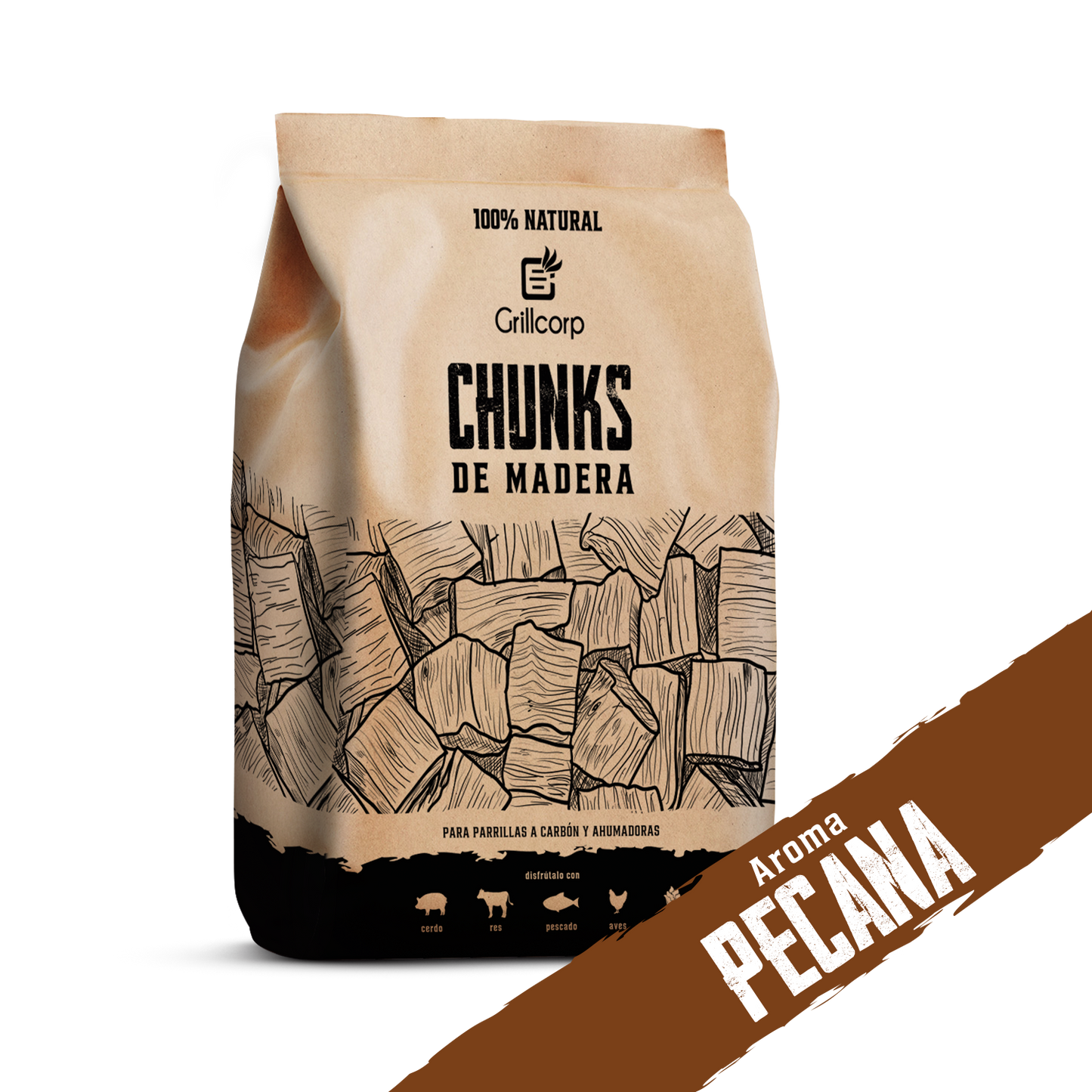 Chunks de Madera para Ahumar de 1.5kg