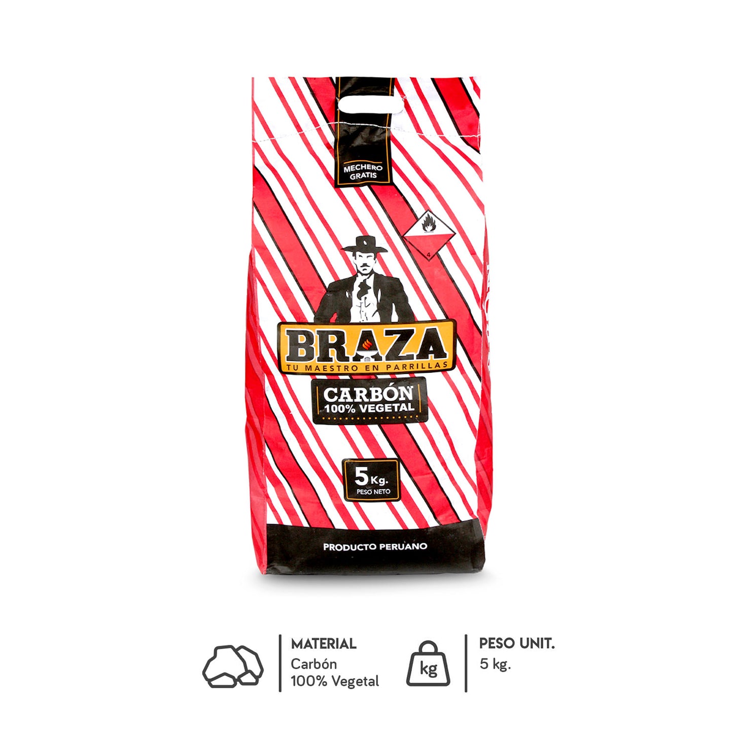 Carbón Vegetal de 5Kg - Braza