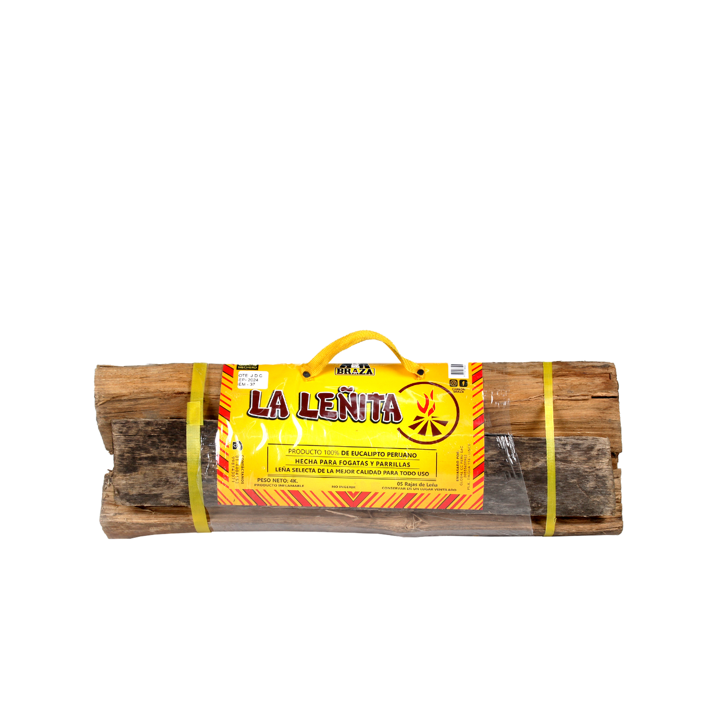 Leña de Eucalipto de 4Kg - Braza