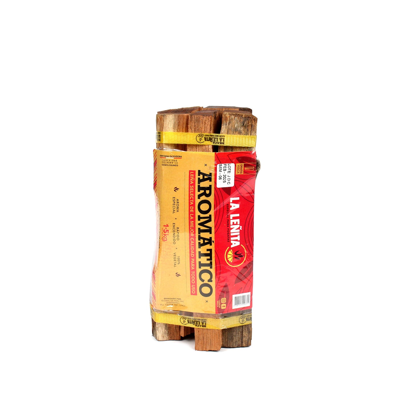 Leña Aromática de Algarrobo de 1.5Kg - Braza