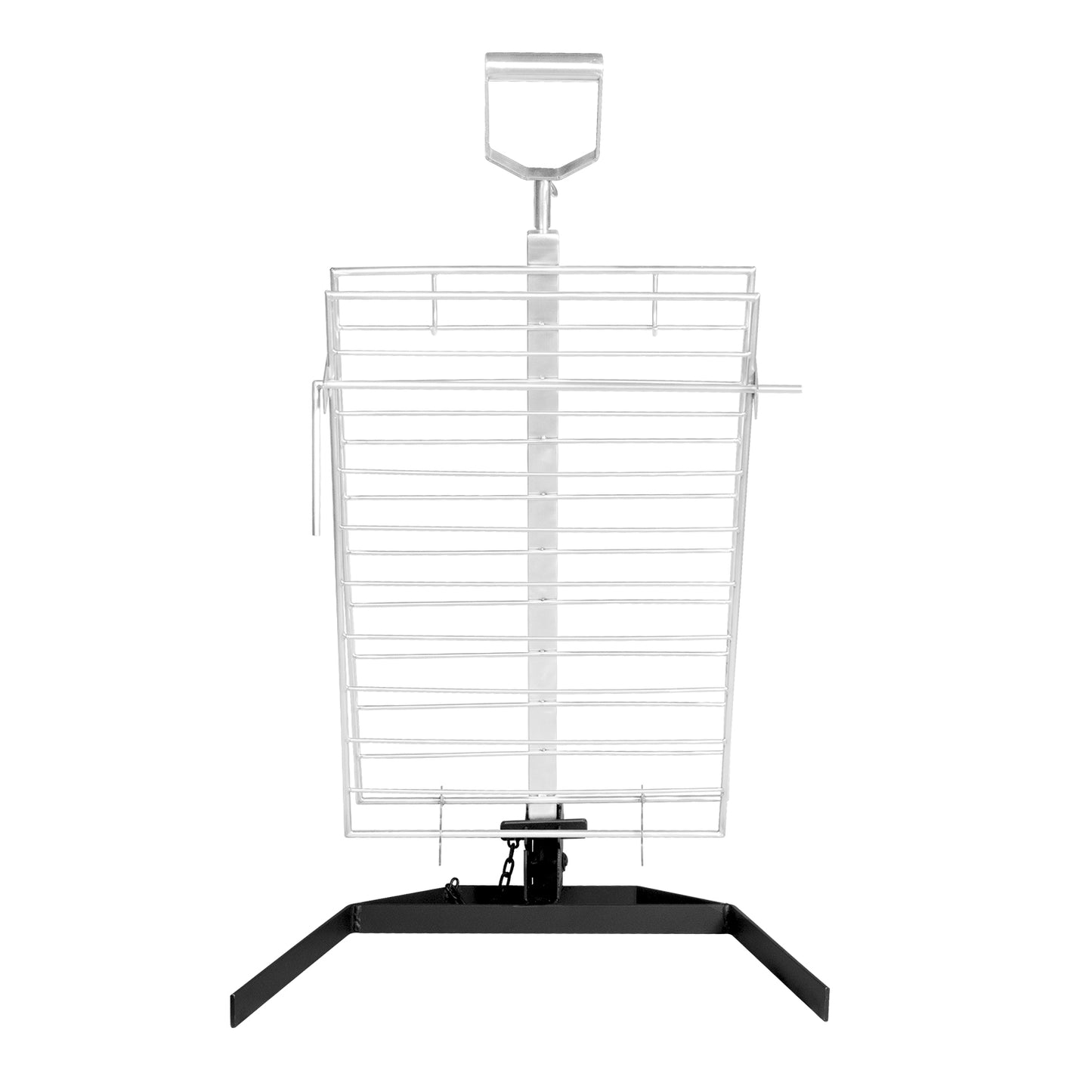 Combo Estaca Inoxidable 60 x 40 cm + Pack carbón y leña