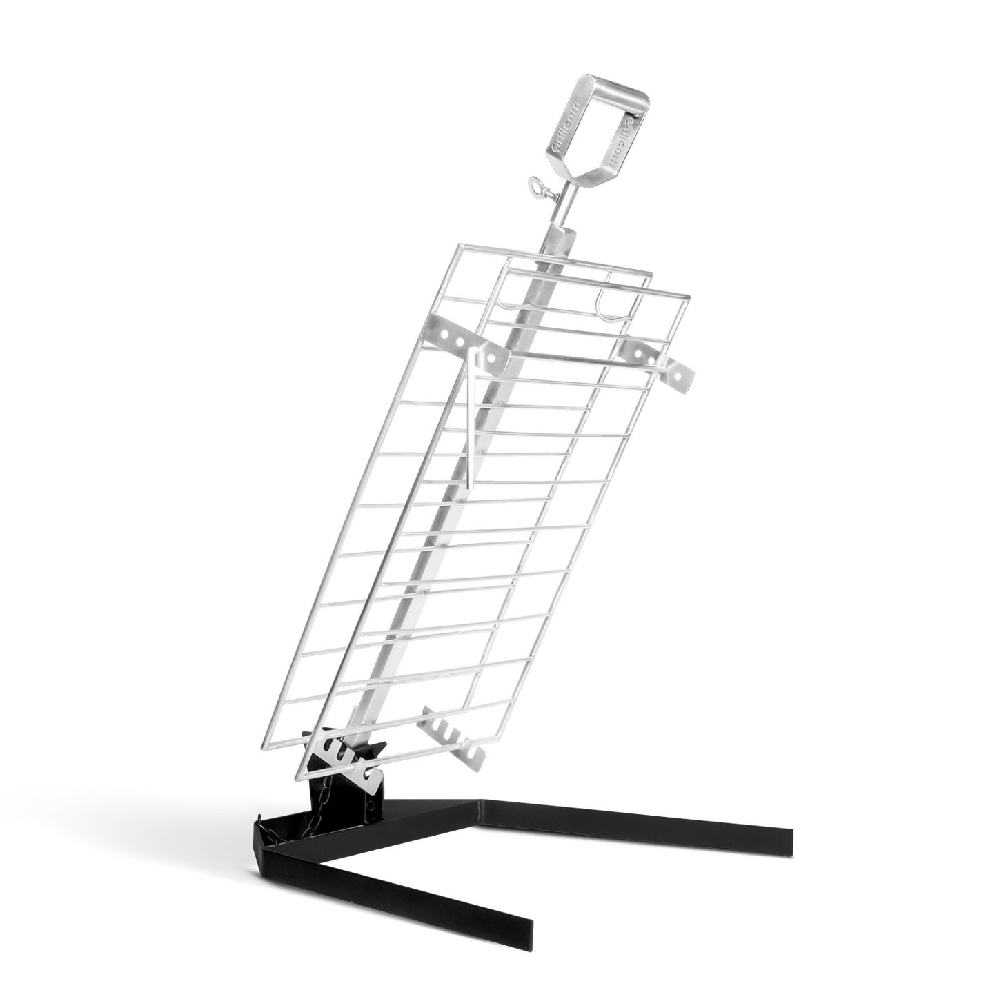 Combo Estaca Inoxidable 60 x 40 cm + Pack carbón y leña