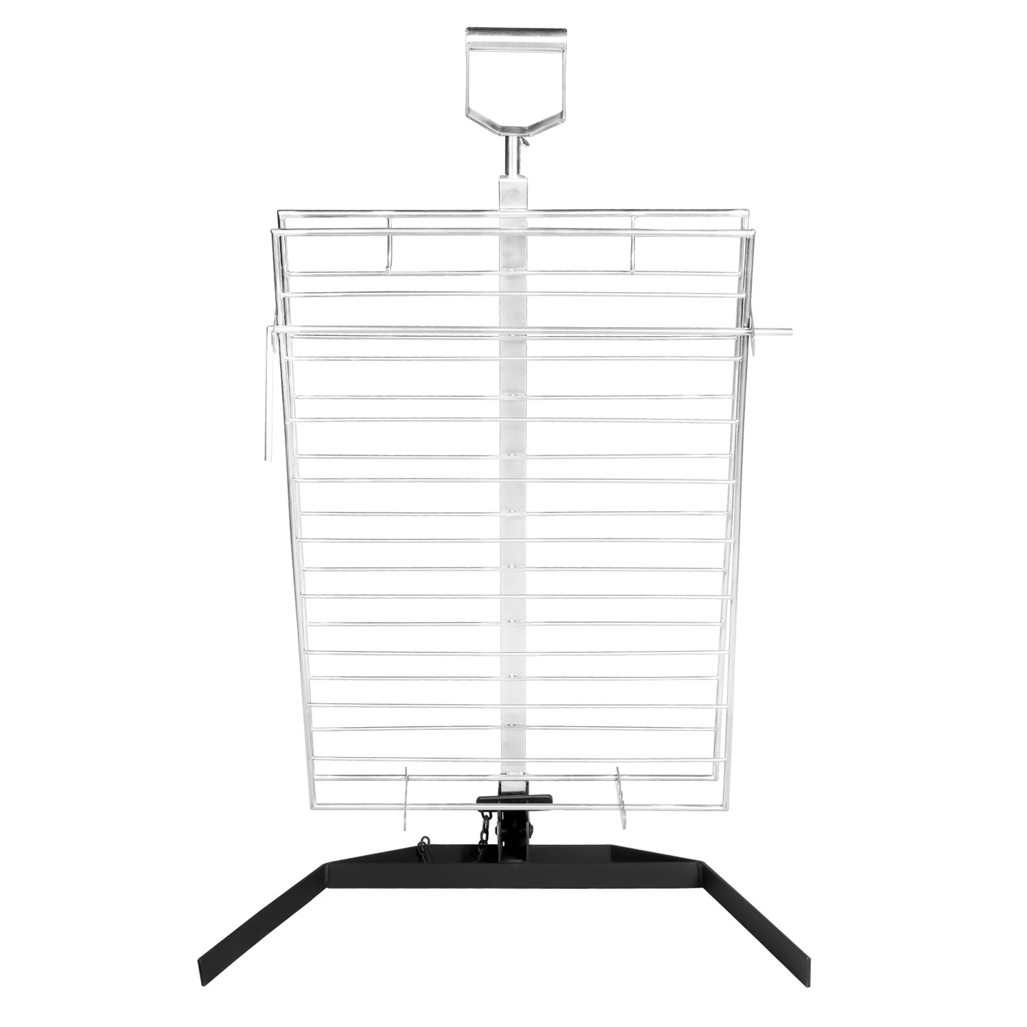 Combo Estaca Inoxidable 75 x 50 cm + Pack carbón y leña