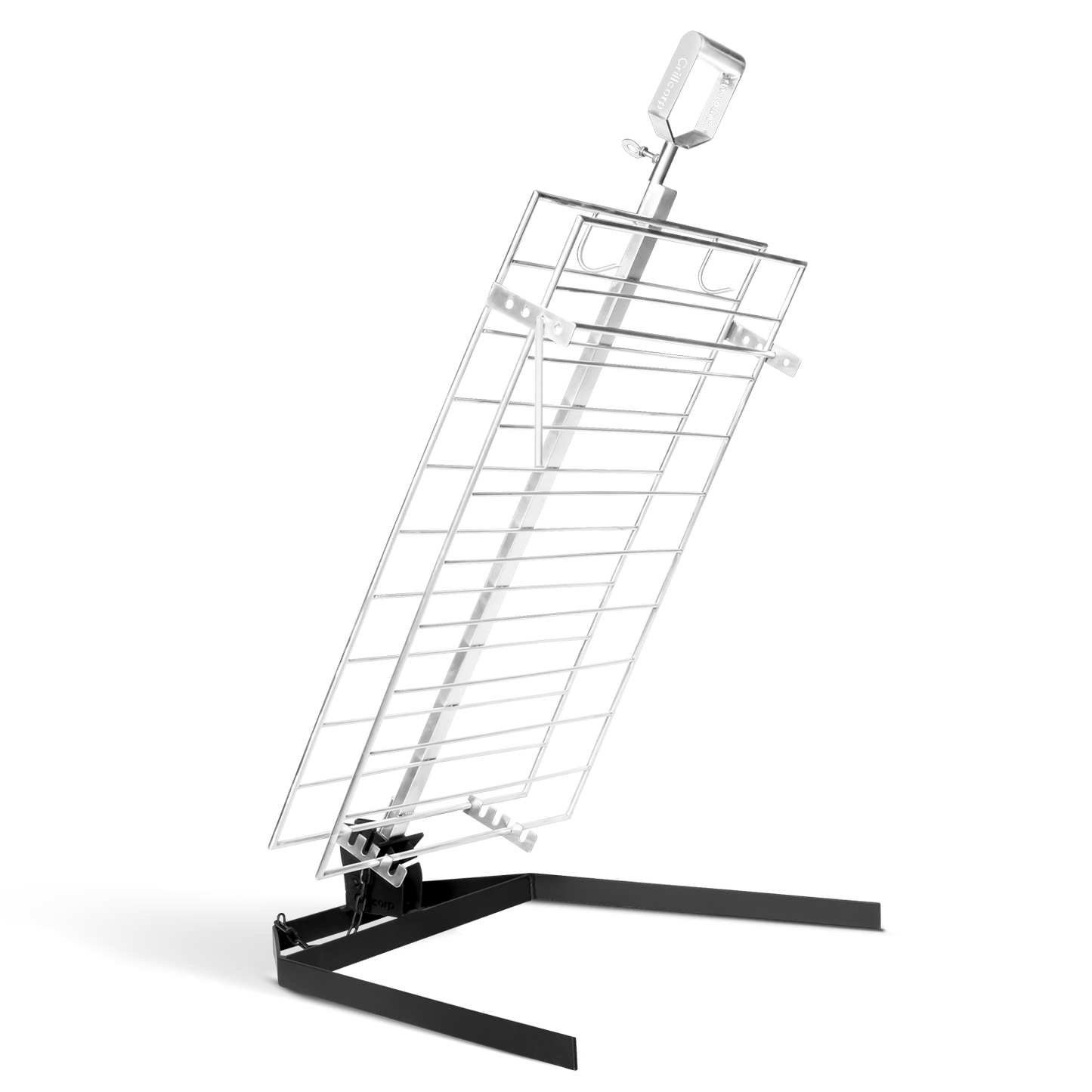 Combo Estaca Inoxidable 75 x 50 cm + Pack carbón y leña