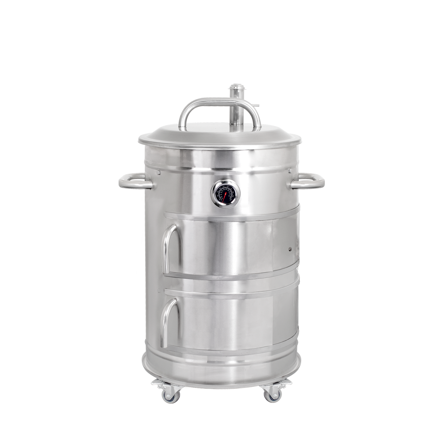 Cilindro ahumador compacto de acero inoxidable Llamas para pollo y carnes