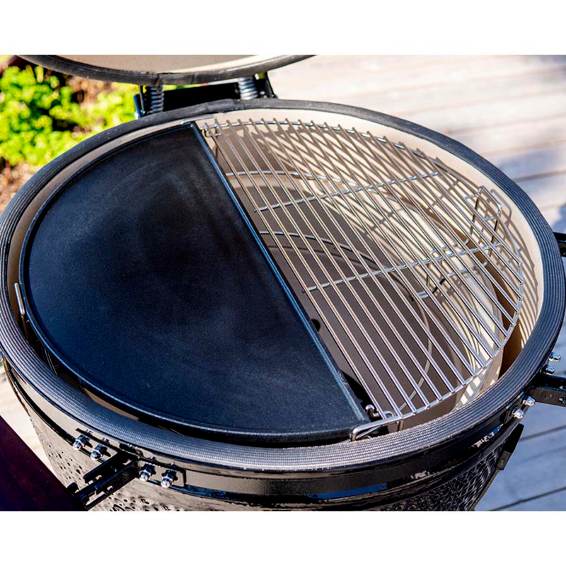 Plancha media luna para Kamado
