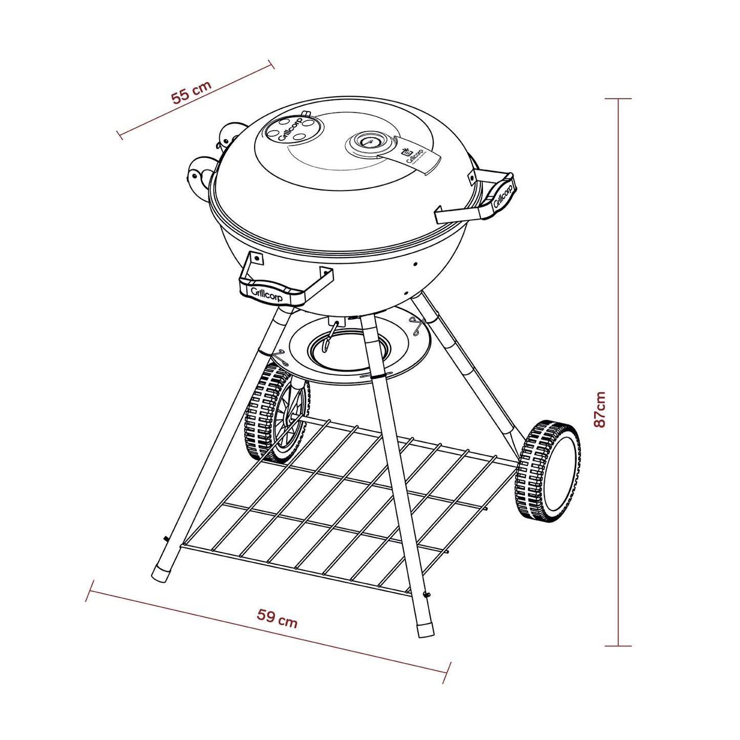 Parrilla Portátil Sheriff 18"