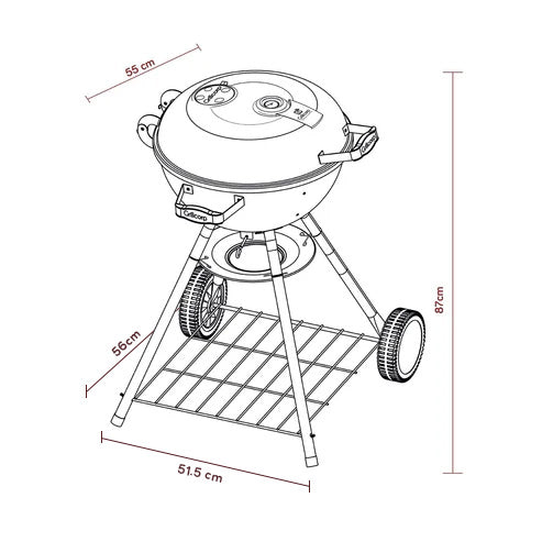 Parrilla Portátil Sheriff 18"
