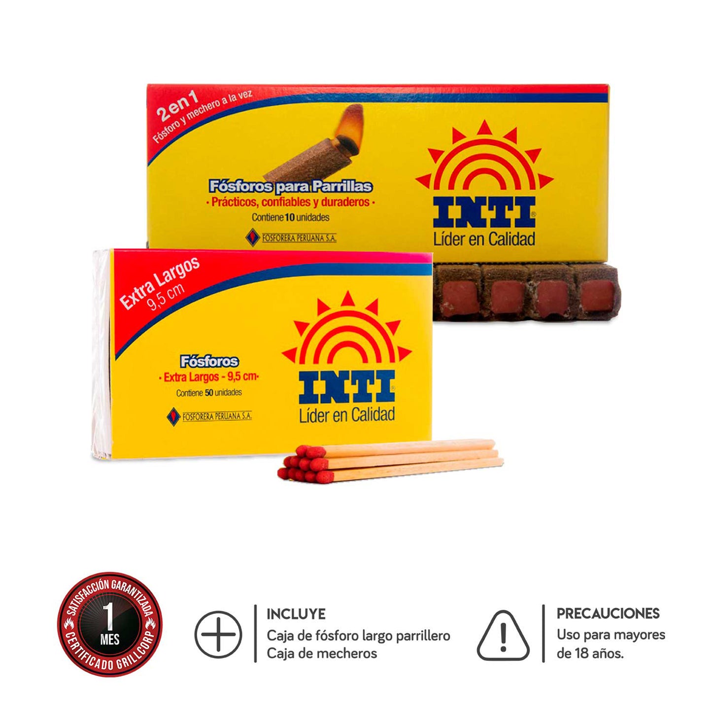 Pack mecheros y fósforos Inti