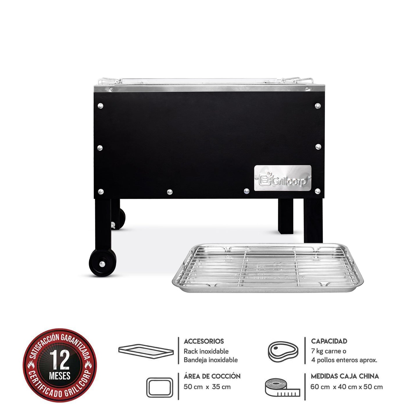 Caja china Junior Black Inoxidable