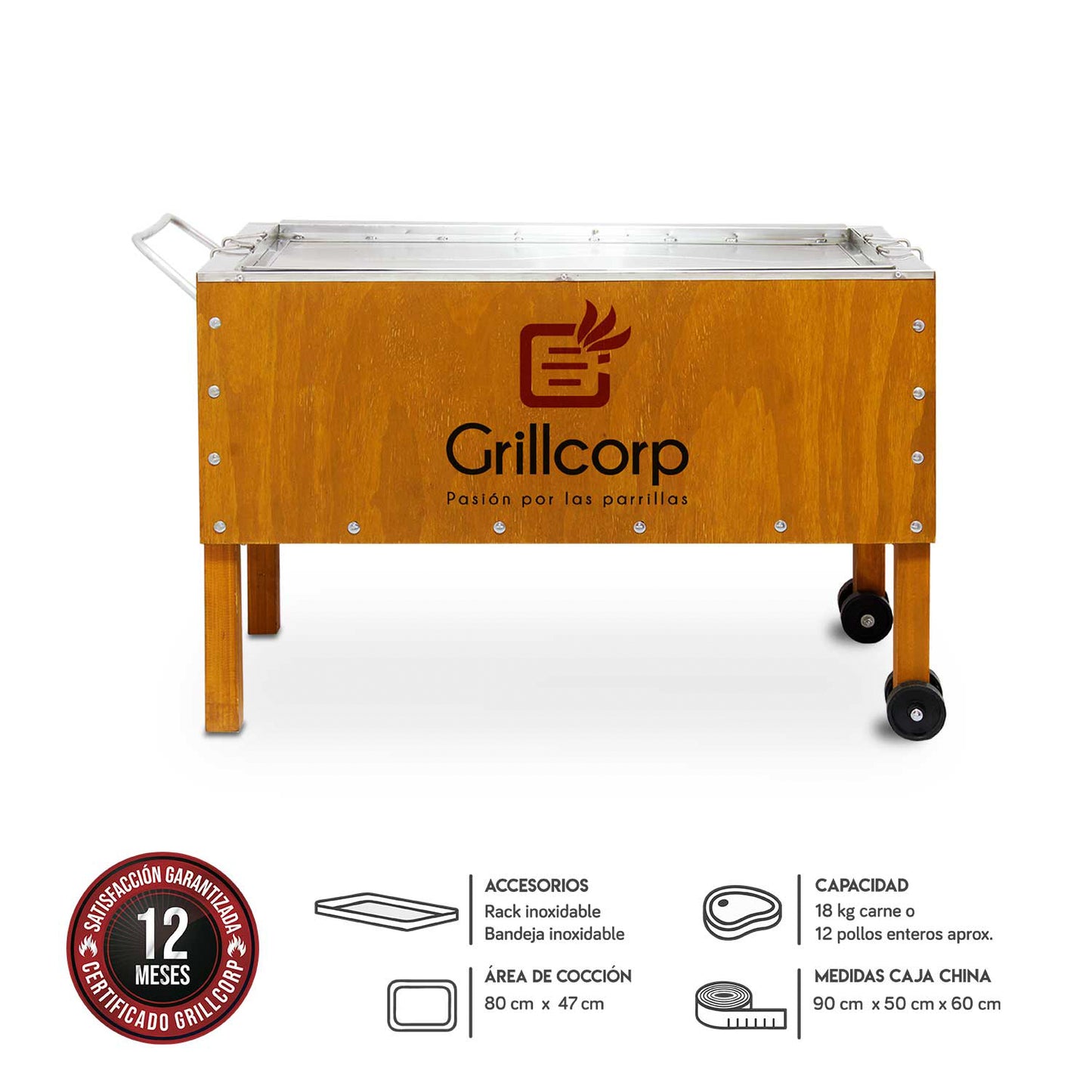 Caja China Grande Caoba Premium