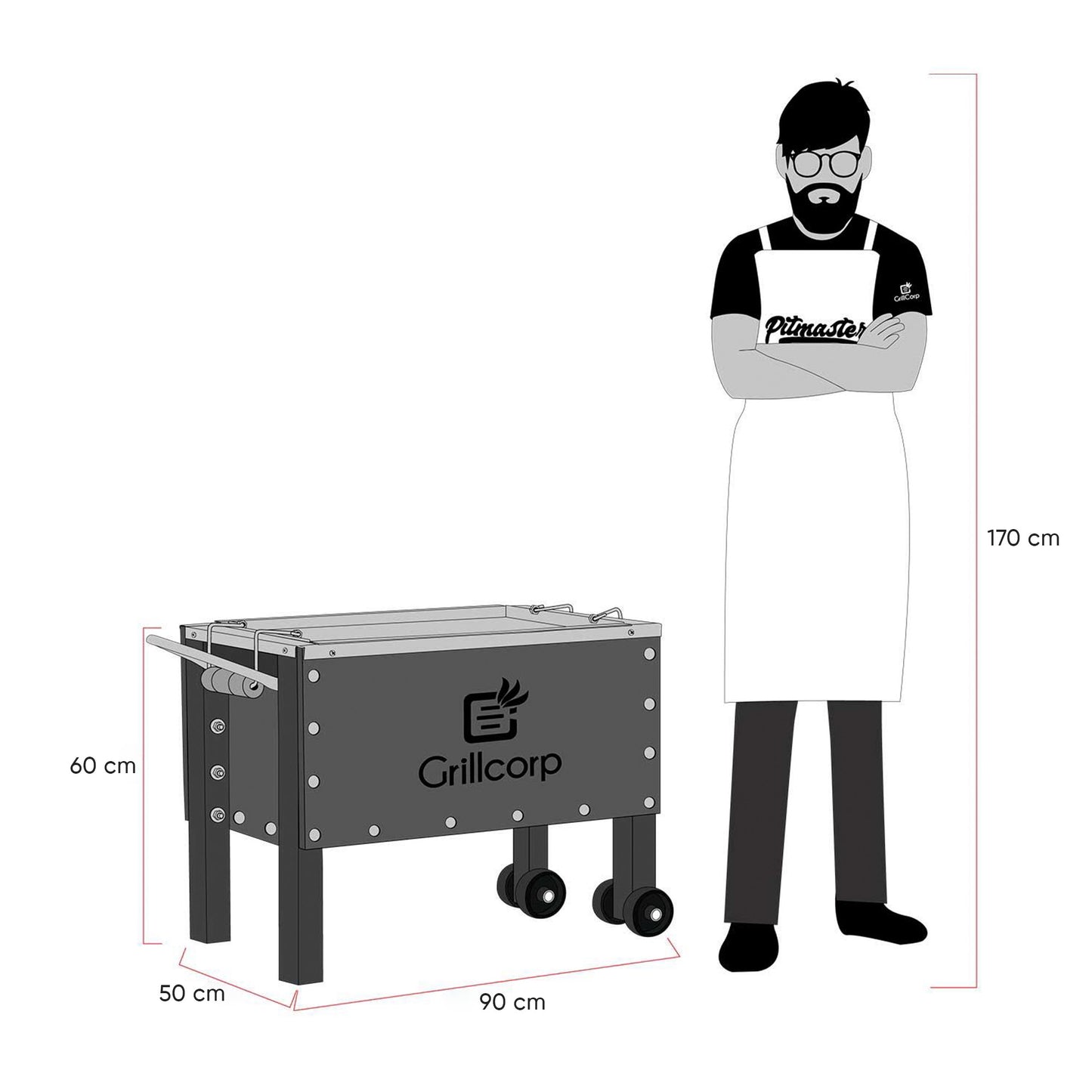 Caja china Grande Black inoxidable