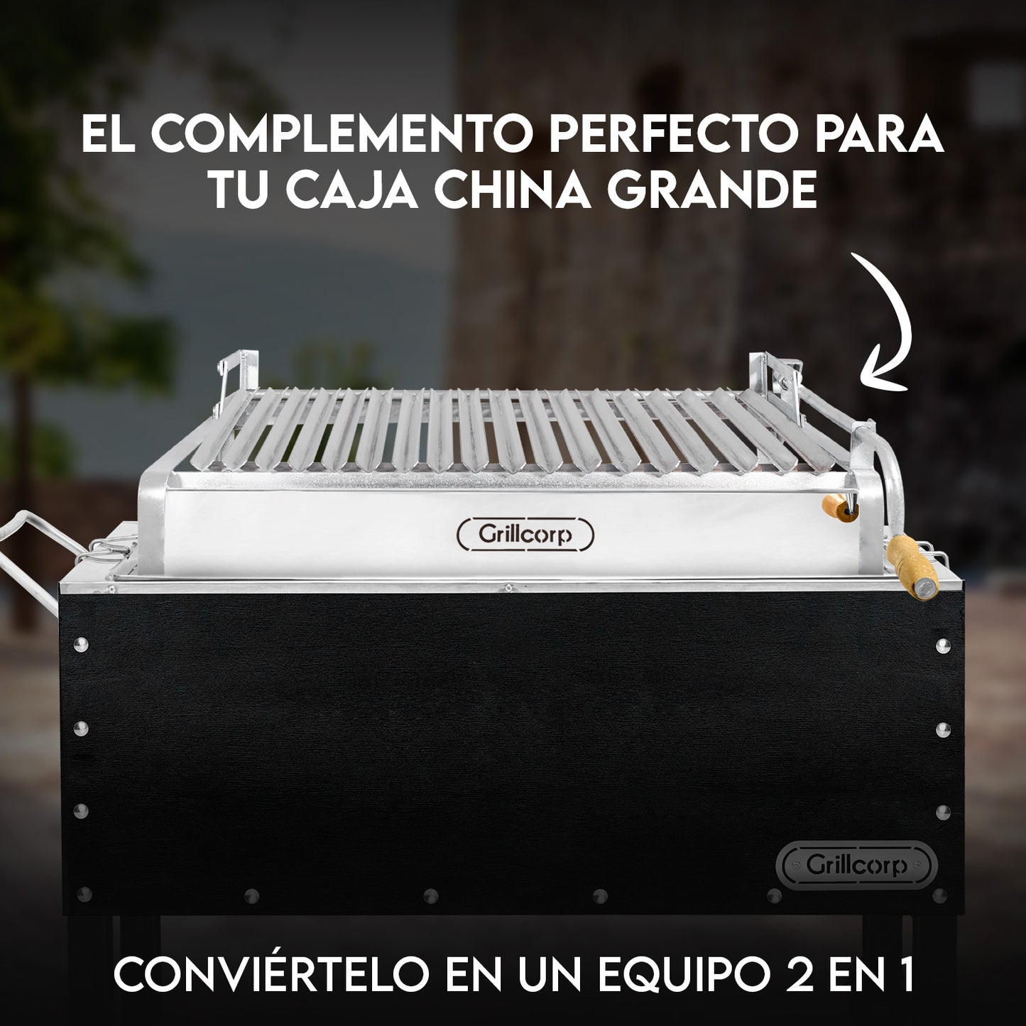 Parrilla Empotrable con Sistema de Levante Mixta