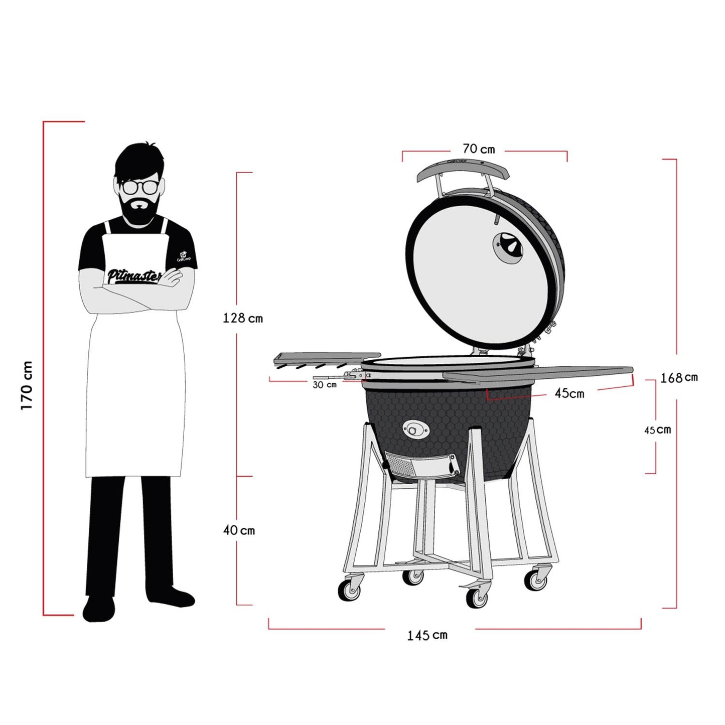 Kamado Clásico 27"