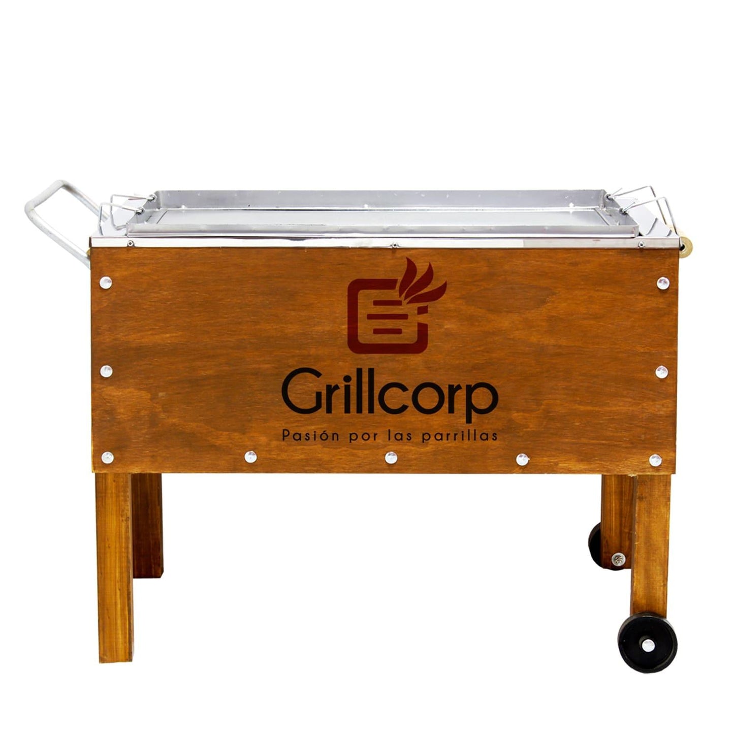 Caja China Mediana Caoba Premium con Parrilla de Levante Mixta