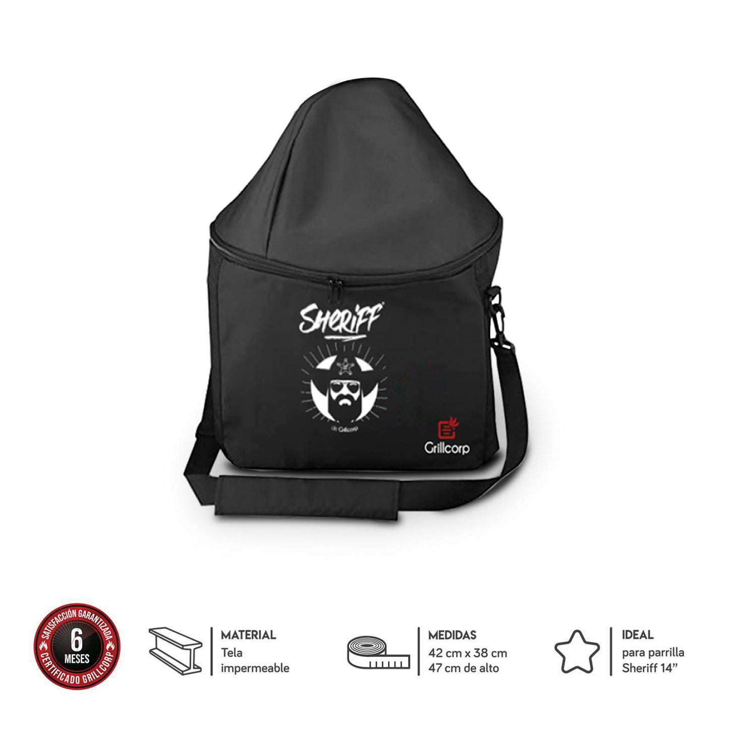 Funda impermeable para asador Sheriff 14"