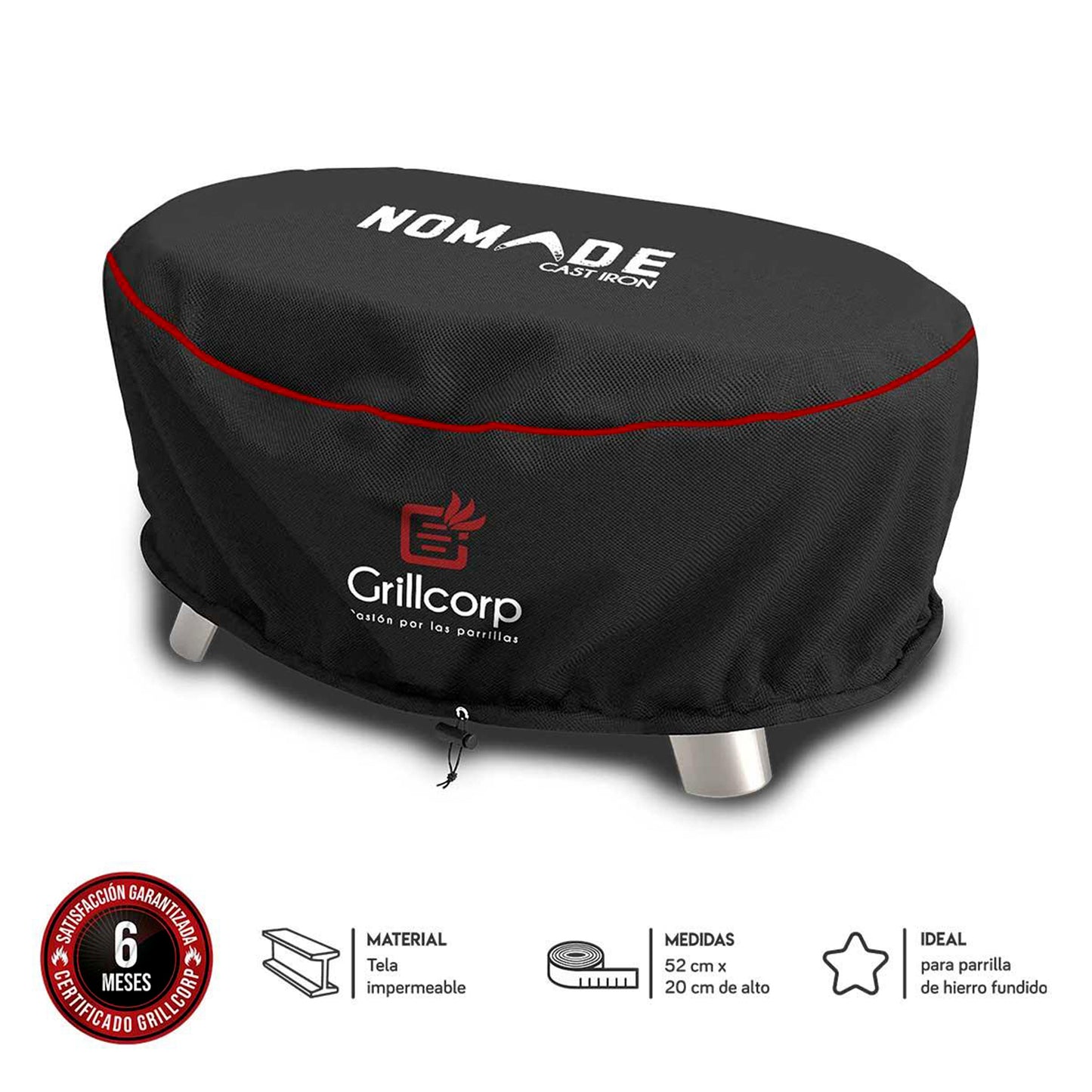 Funda impermeable para parrilla de Hierro fundido