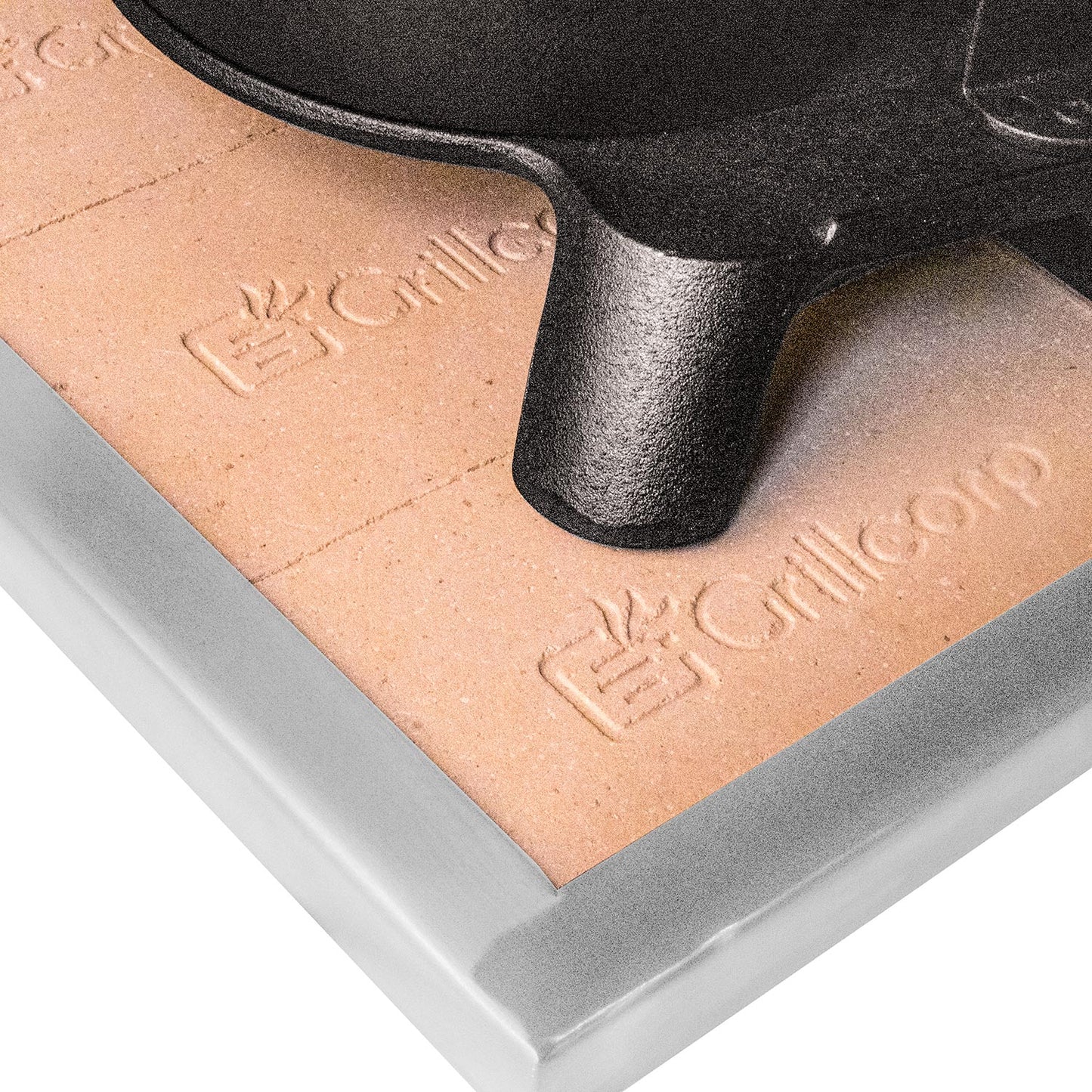 Base para leña de ladrillos refractarios