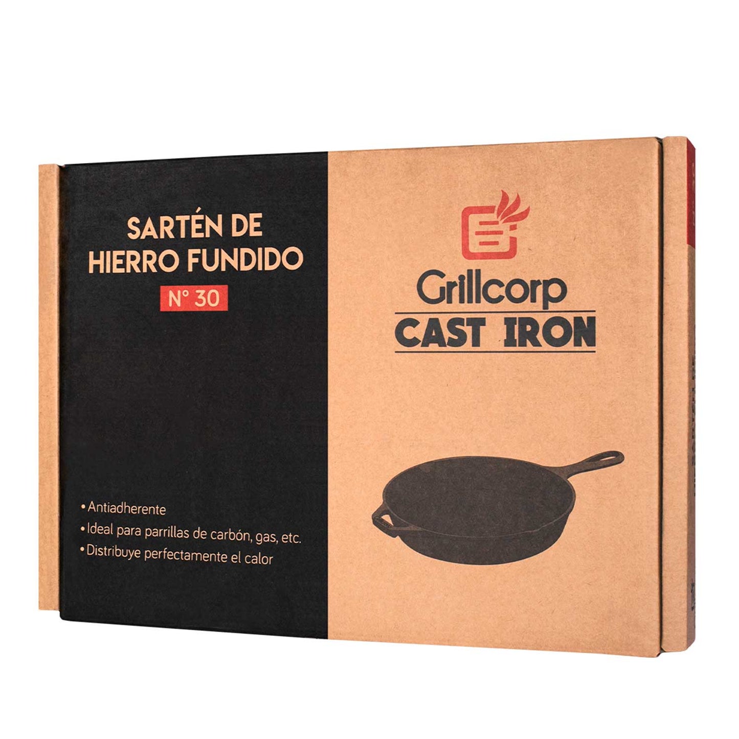 Sartén de Hierro fundido N° 30