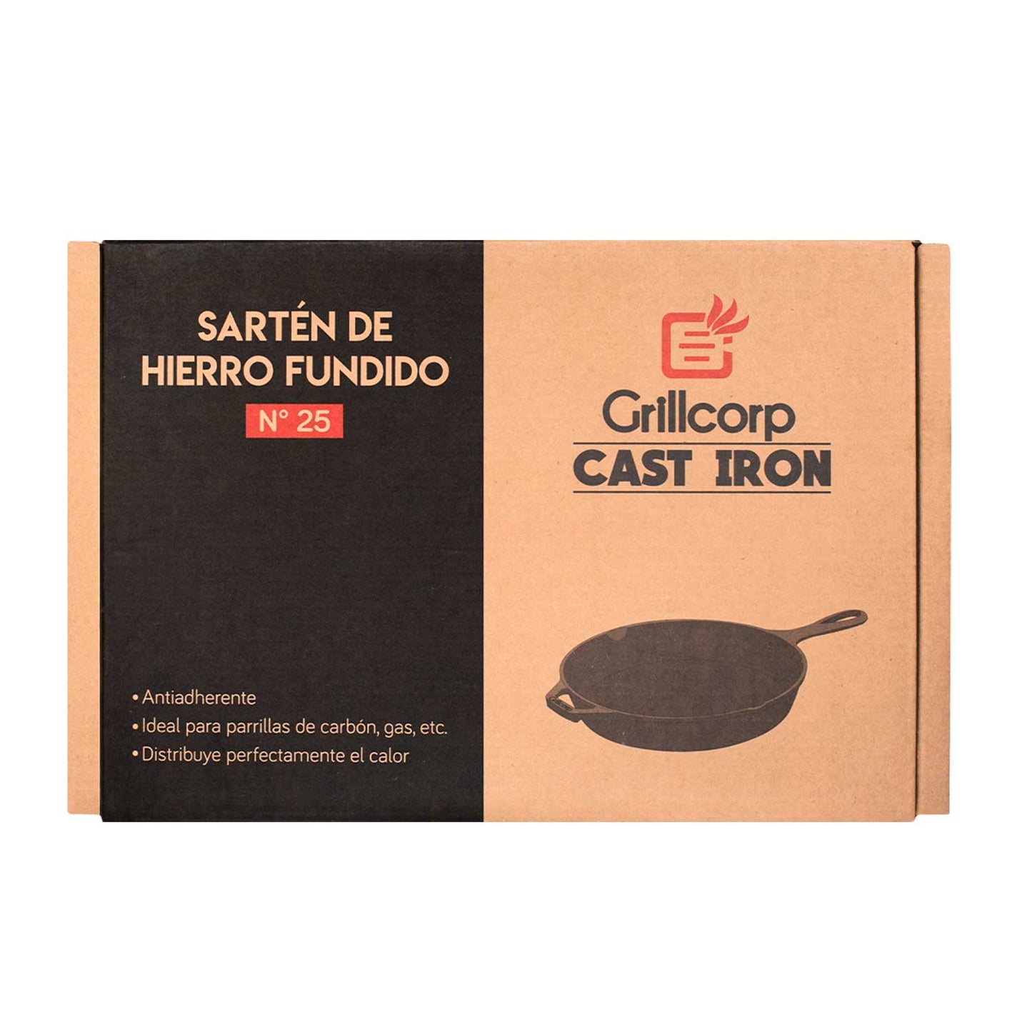 Sartén de Hierro fundido N° 25