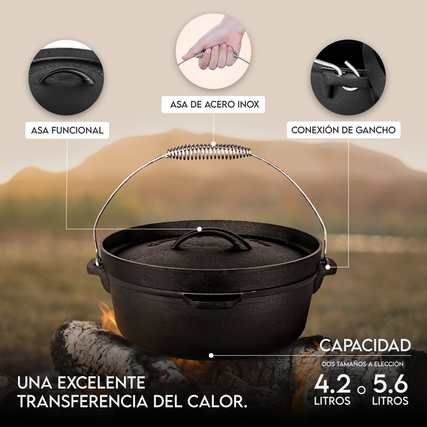 Olla Holandesa de Hierro fundido | Grillcorp