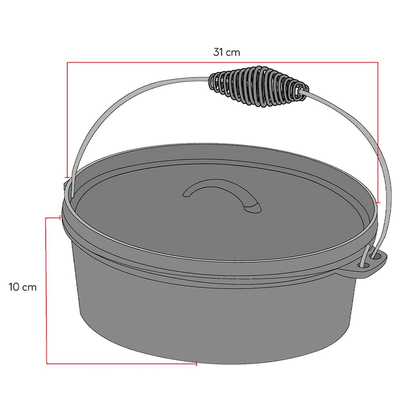 Olla Holandesa de Hierro fundido | Grillcorp