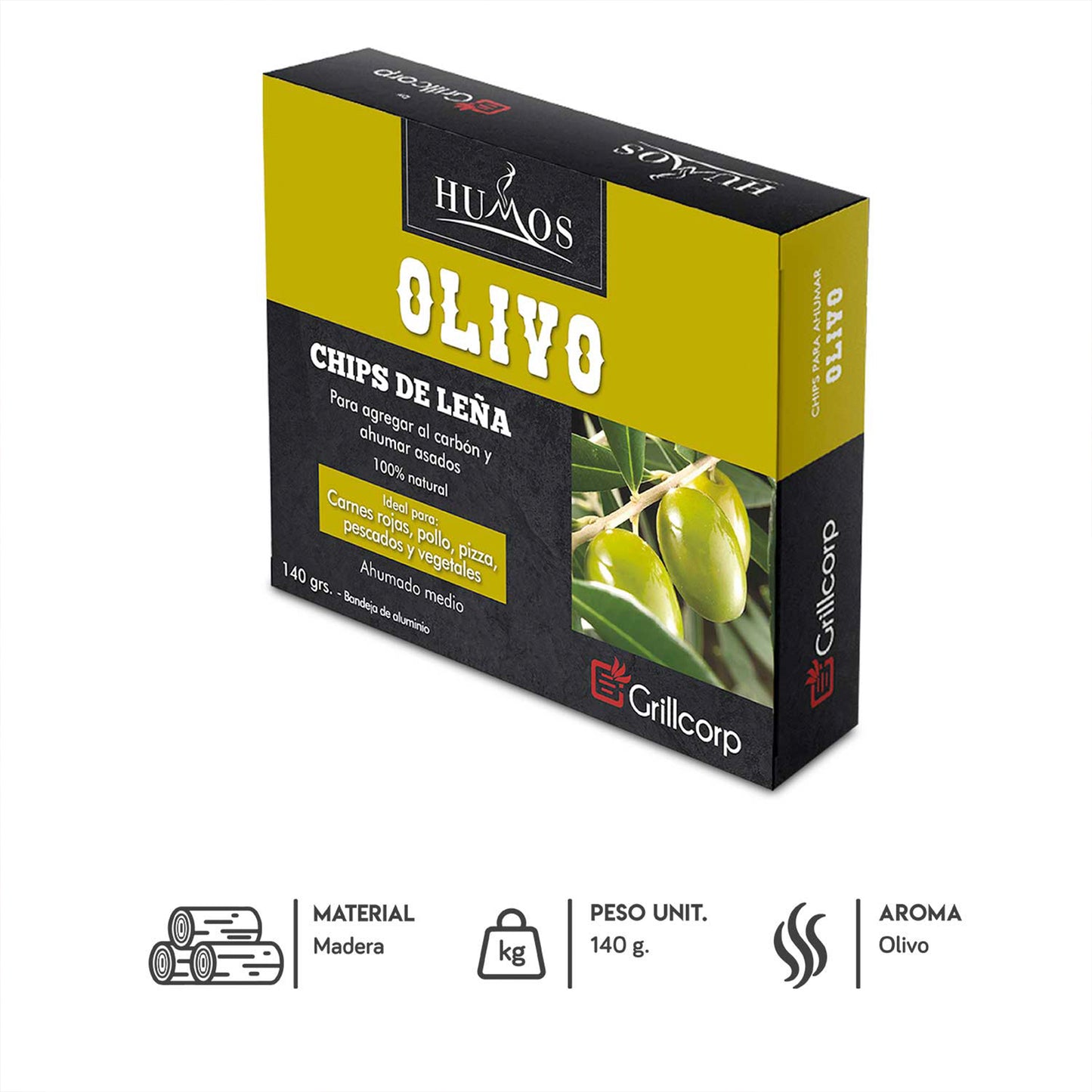 Astillas de leña Olivo de 140gr