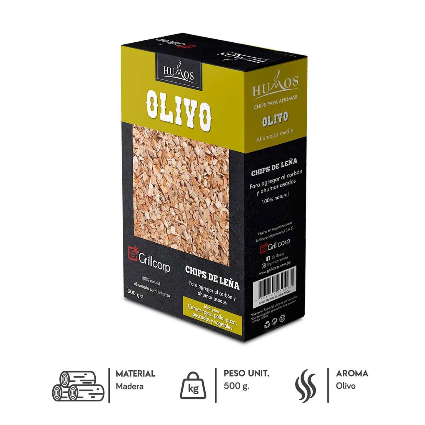 Astillas de leña Olivo de 500gr
