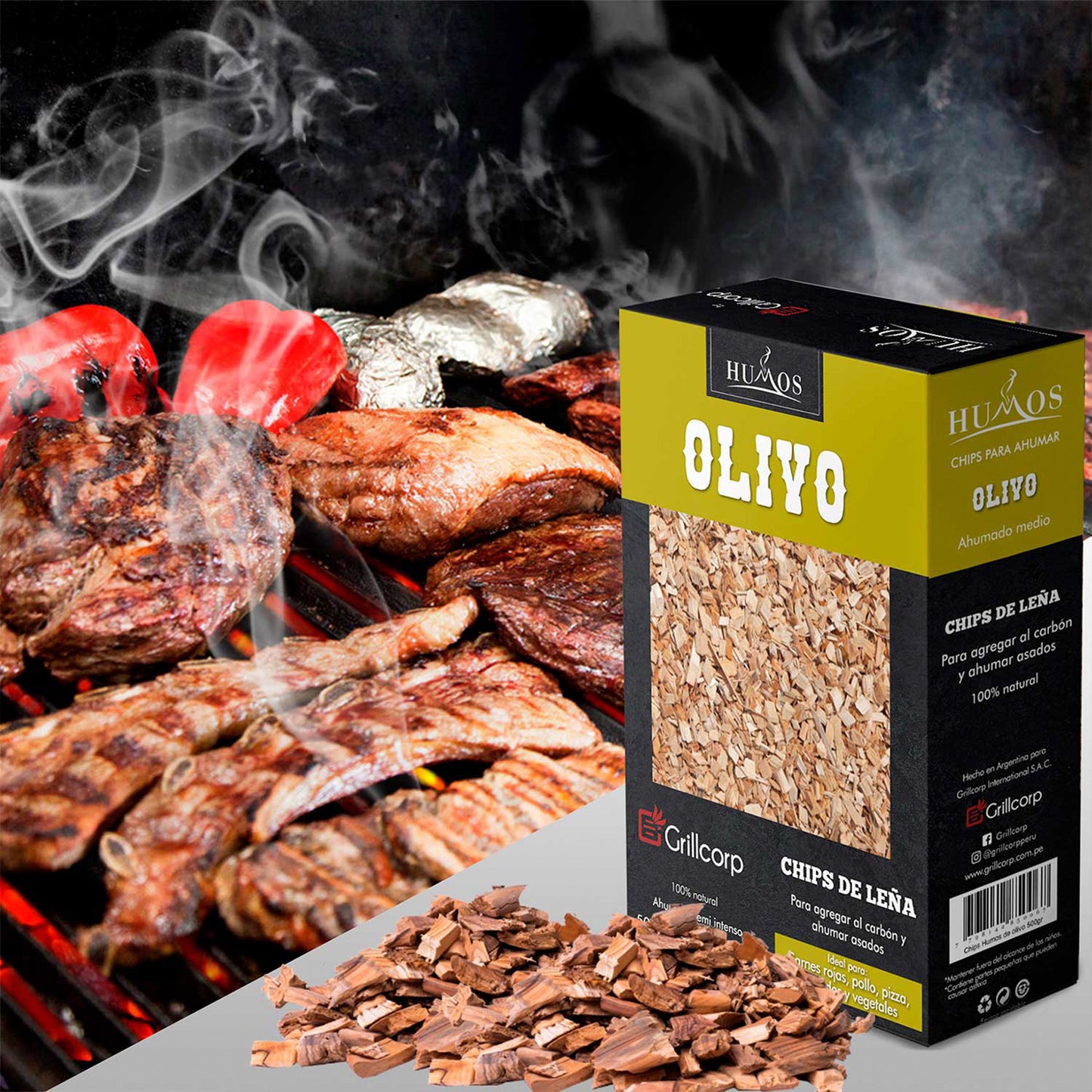 Astillas de leña Olivo de 500gr