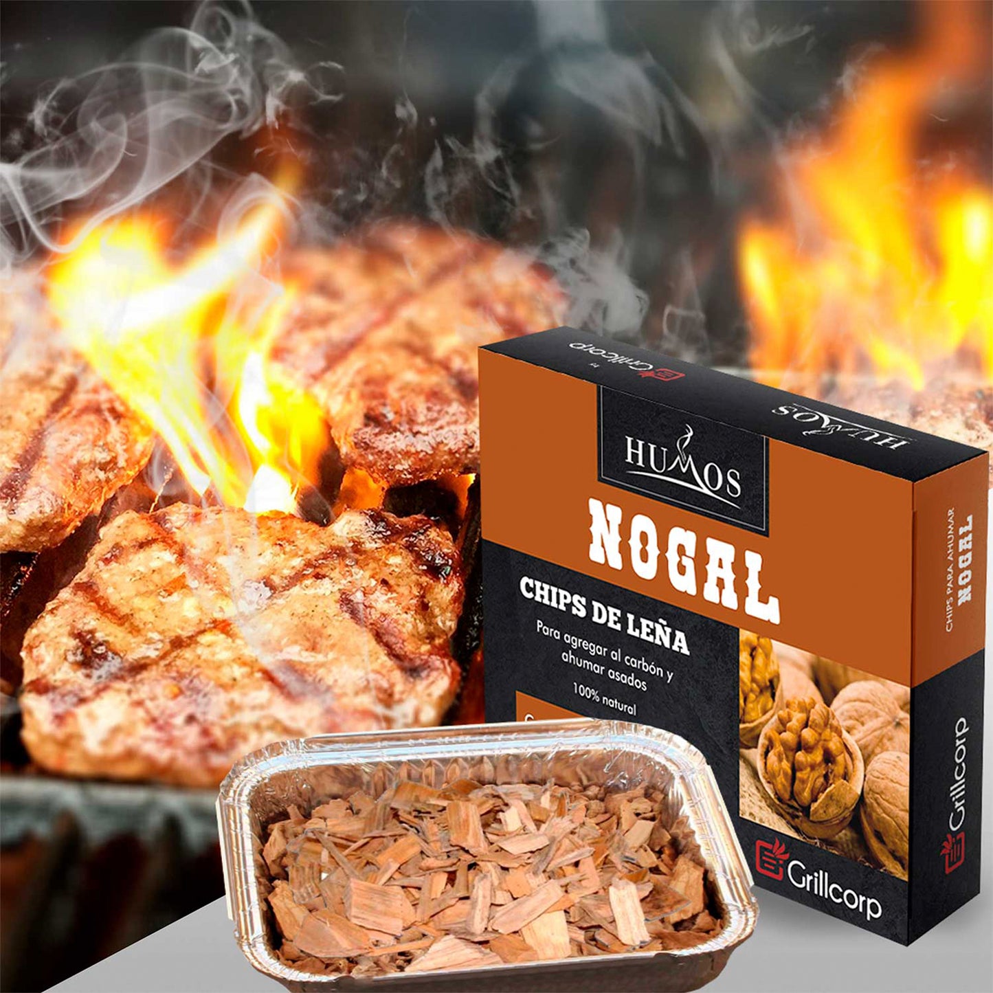 Astillas de leña Nogal de 140gr