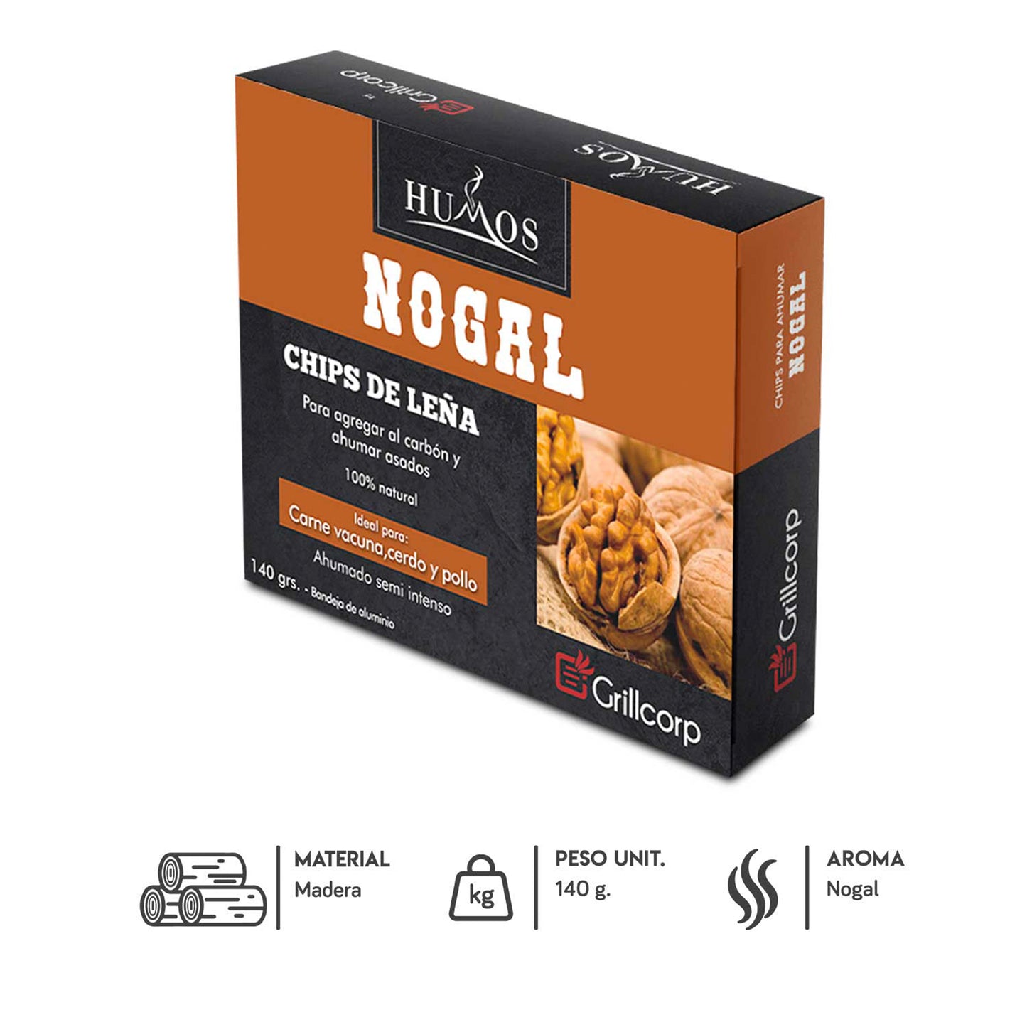 Astillas de leña Nogal de 140gr