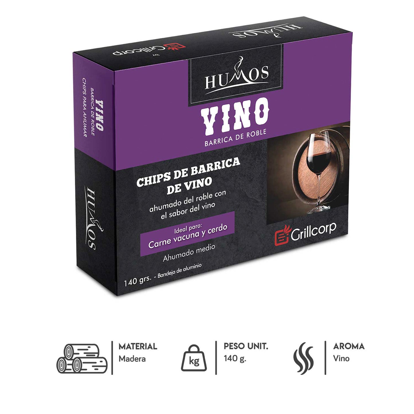 Astillas de leña Vino de 140gr