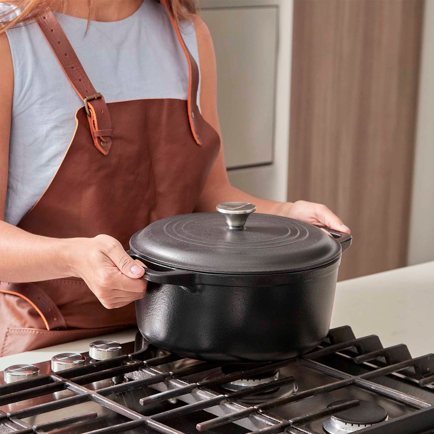 Horno Holandés de 6QT de Hierro Fundido Esmaltado - Victoria